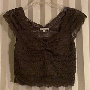 Green Charlotte Russe Crop Top